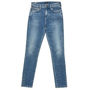 Citizens‎ of Humanity Rocket High-Rise Jeans Size 26" Bling Punk Stretch USA COH